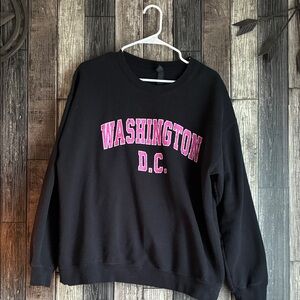 Pink and Black Washington D.C. Sweatshirt